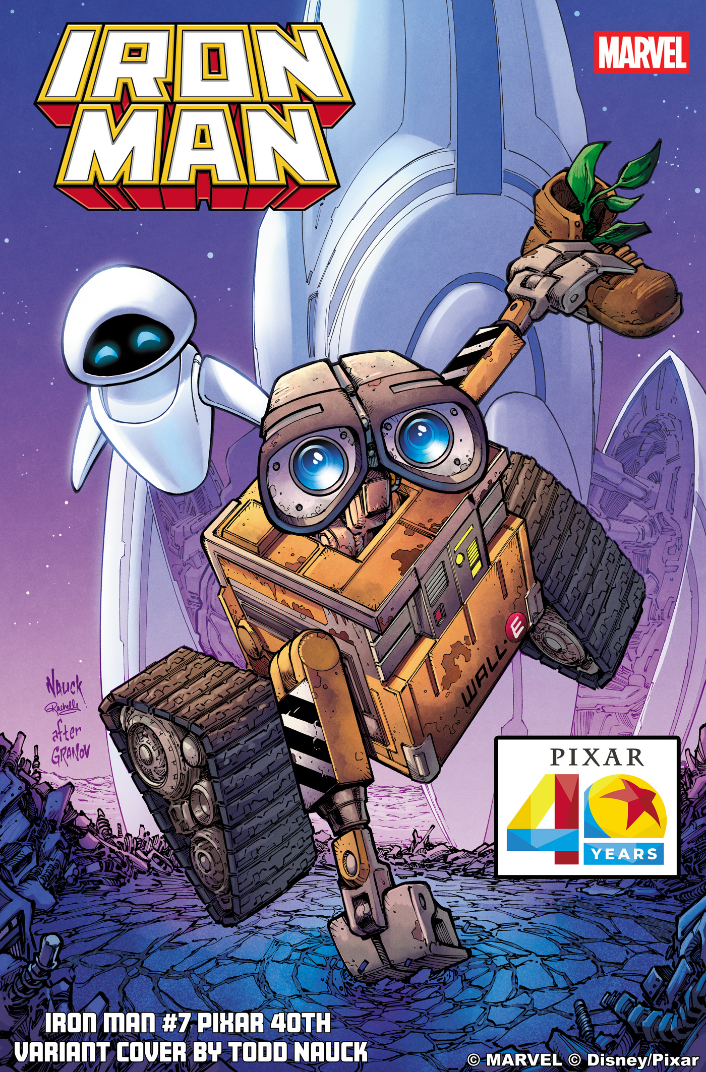 Iron Man 7 an Homage of Iron Man 1998 76 Featuring Characters from Wall e