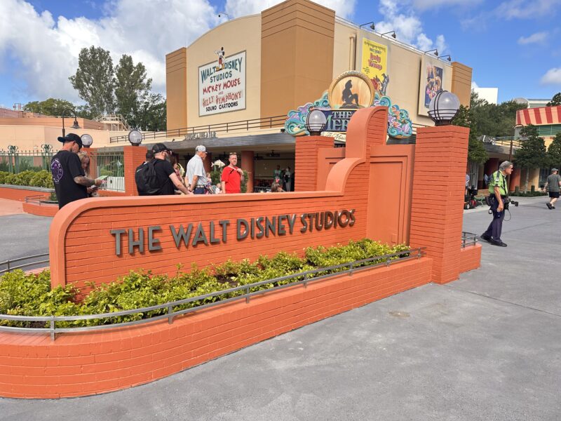 the Walt Disney Studios Sign