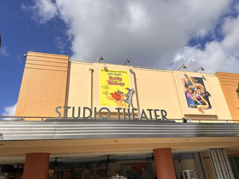 the Walt Disney Studios Theater Sign