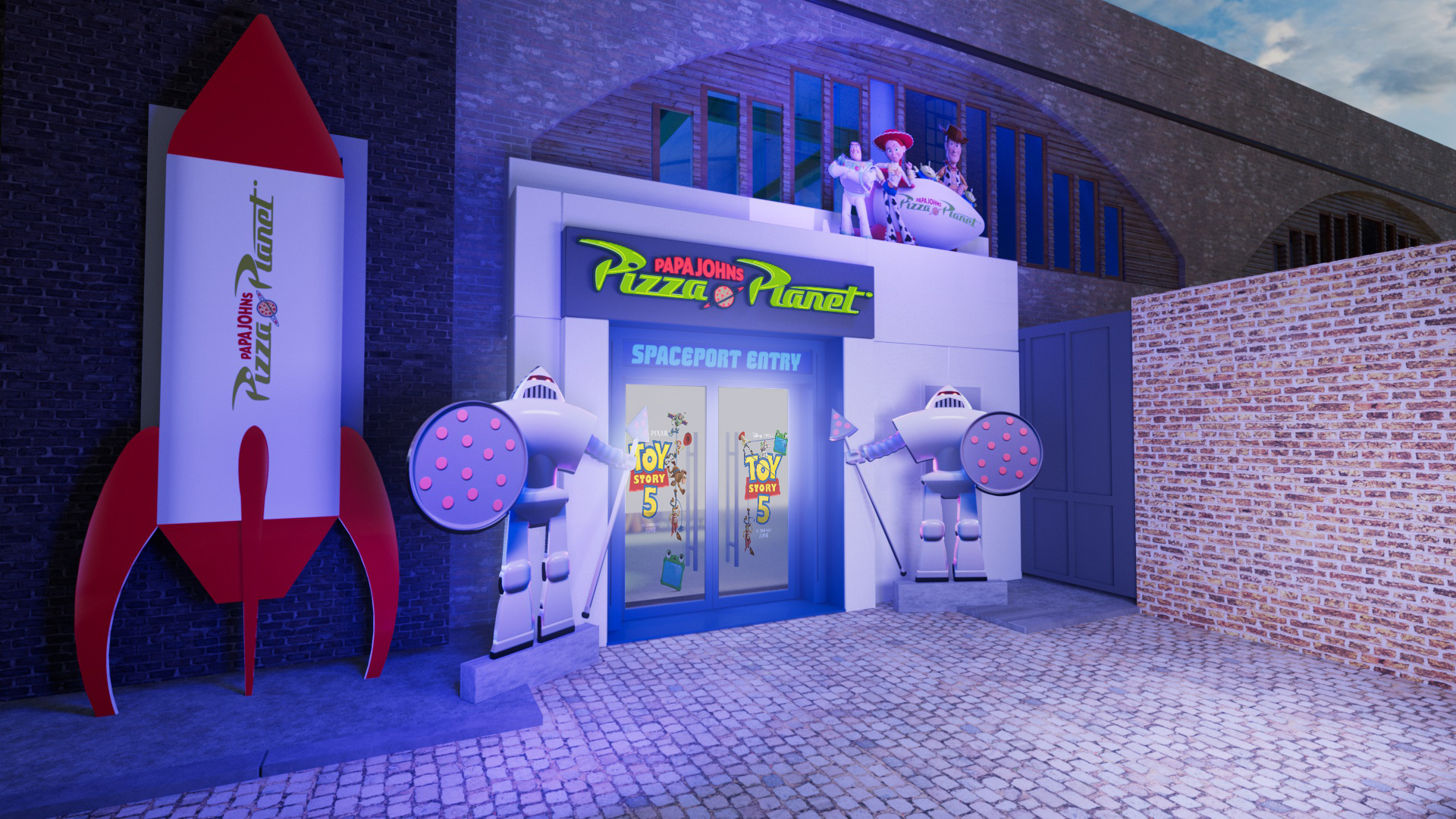 Papa Johns Toy Story Pop Up London