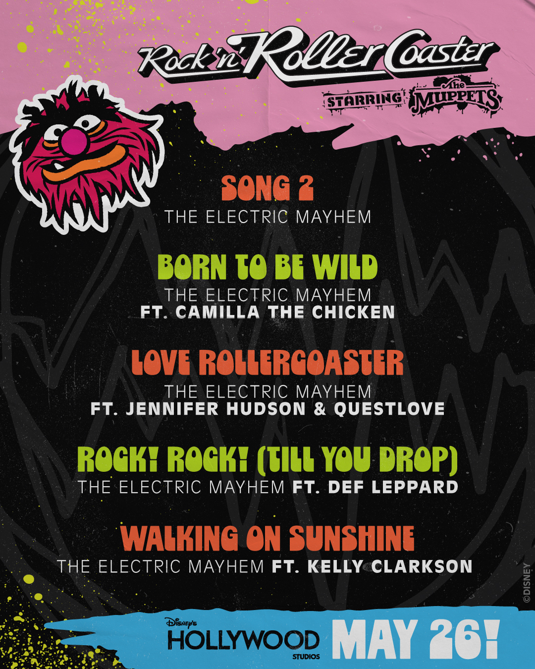 RnRCoasterFullSetListTheMuppets | The Main Street Mouse Rnr coaster full set list the muppets
