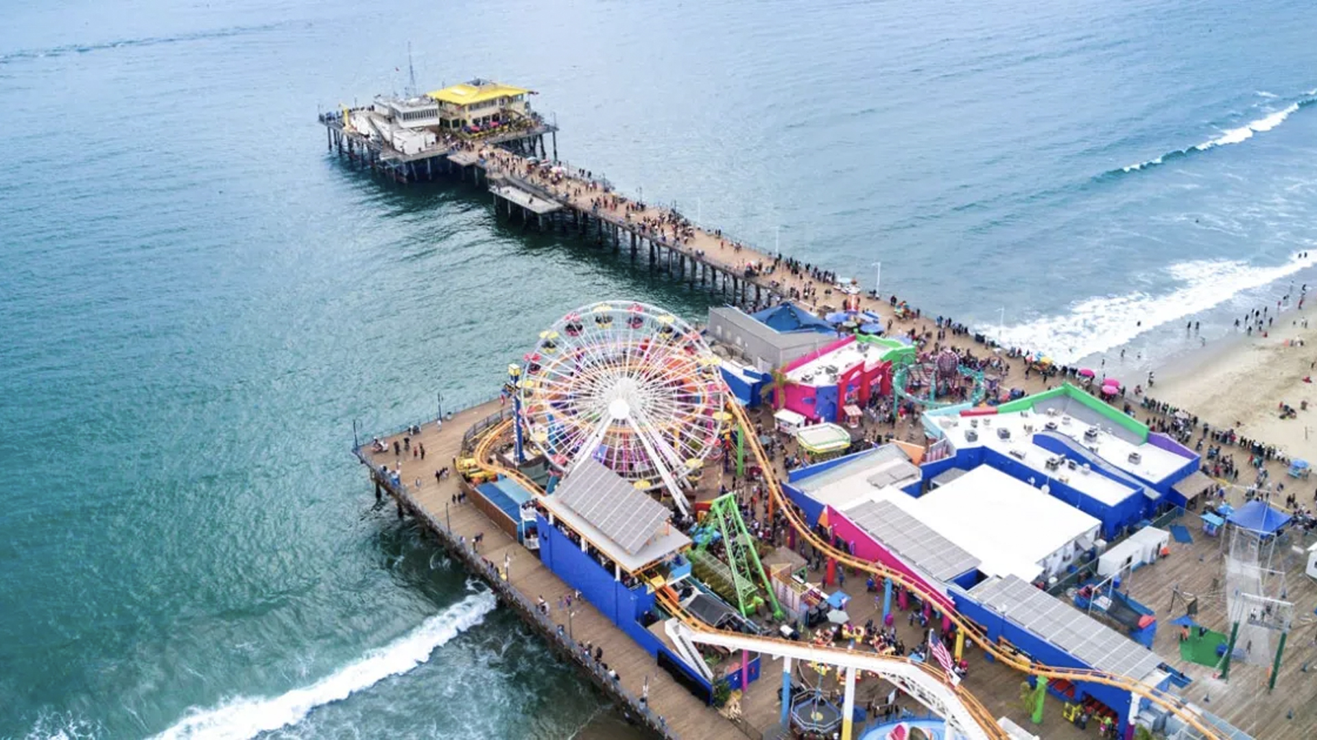 Santa Monica Beach and Pier