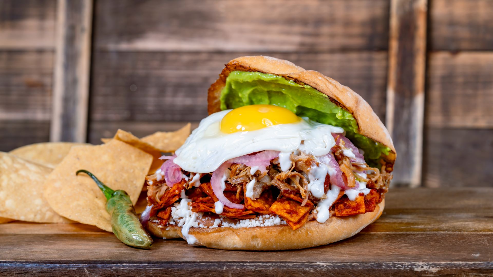 ChilaquilesCarnitasTortaatParadiseGardenGrill | The Main Street Mouse Chilaquiles carnitas torta at paradise garden grill