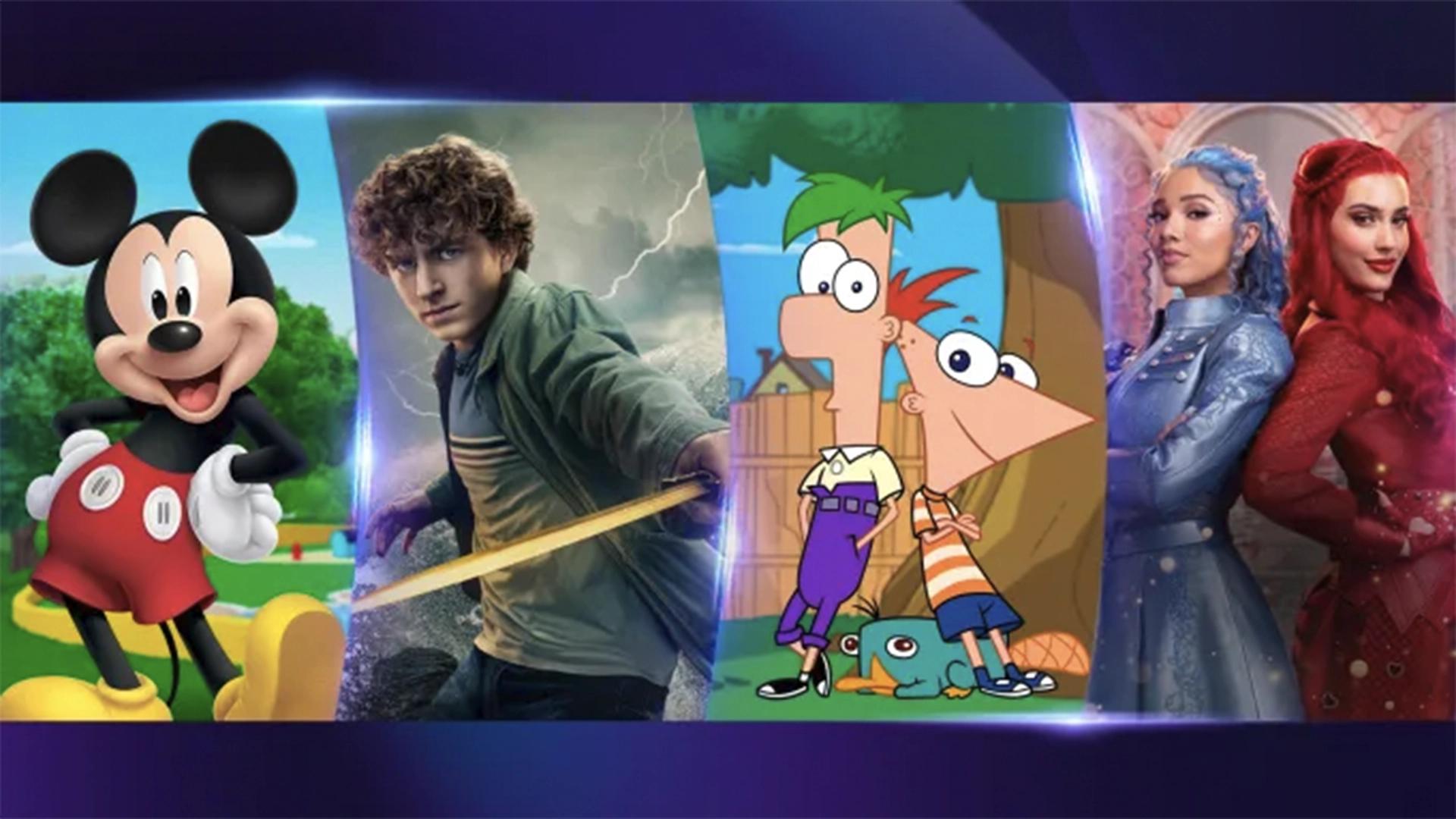 Disney Just Gave Its Kids and Family TV Division a Brand New Name | The Main Street Mouse Collage of Popular Characters Mickey Mouse on the Left a Young Action Hero Center Phineas and Ferb Near the Middle and Two Stylish Women on the Right