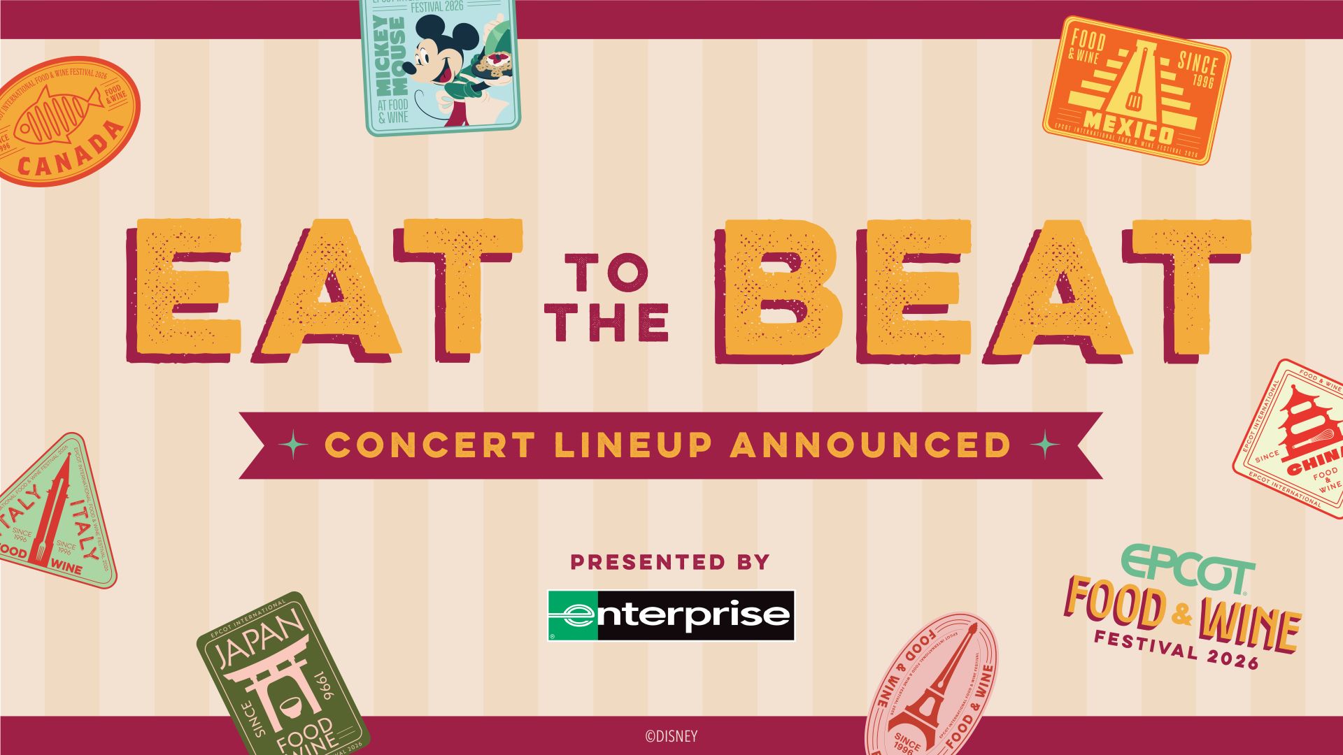 Disney Just Revealed the Full 2026 Epcot Eat to the Beat Concert Lineup and Three Brand New Headliners Are Joining the Party