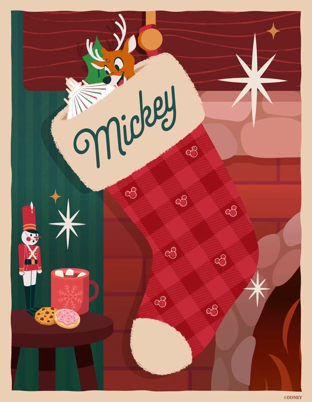 Mickey Stocking | The Main Street Mouse Mickey Stocking