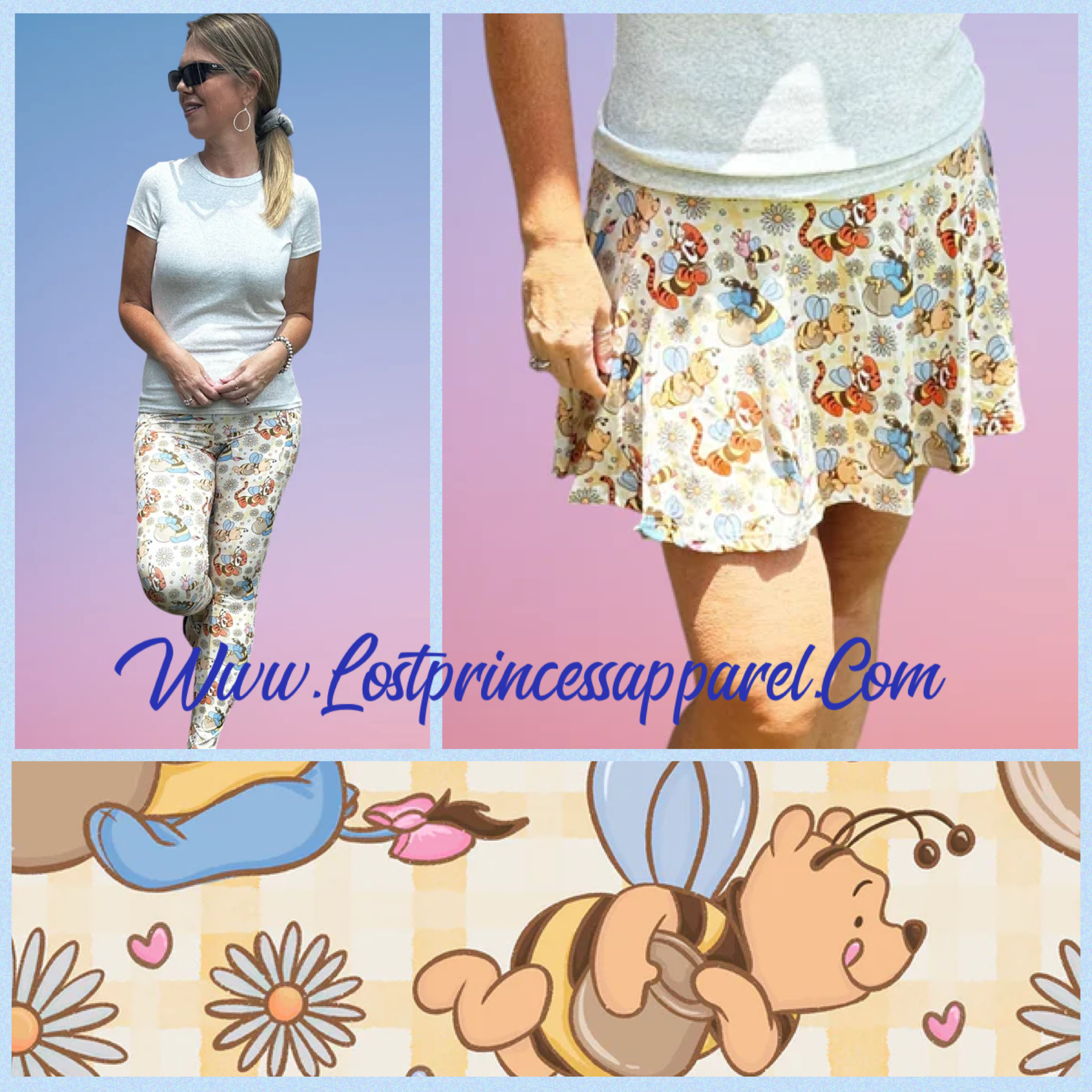 Pooh skorts and leggings | The Main Street Mouse Pooh Skorts and Leggings