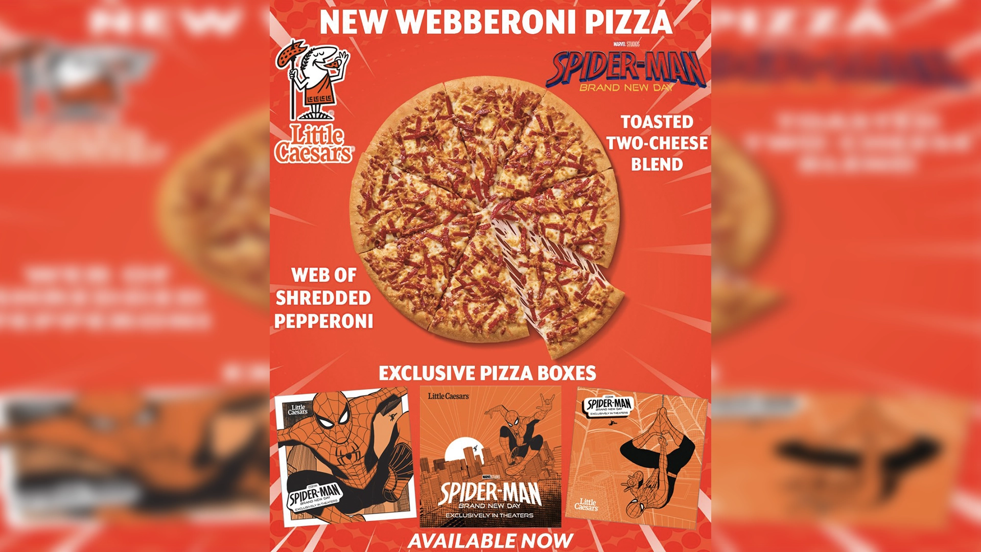 Little Caesars and SpiderMan Brand New Day Team Up for a Heroic New Pizza This Summer | The Main Street Mouse Little Caesars and Spider man Brand New Day Team Up for a Heroic New Pizza This Summer