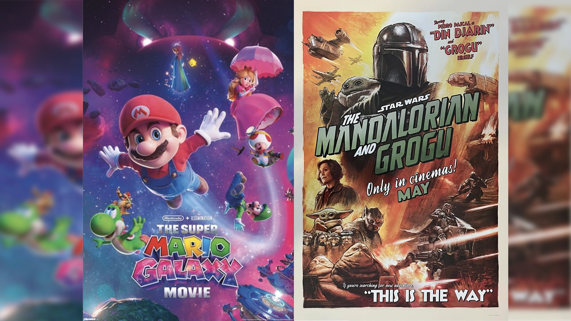 One Franchise Is Thriving The Other Is Searching for Answers Mario vs Star Wars at the Box Office | The Main Street Mouse Poster for the Super Mario Bros Movie Showing Mario in a Colorful Space Scene with Yoshi and Friends