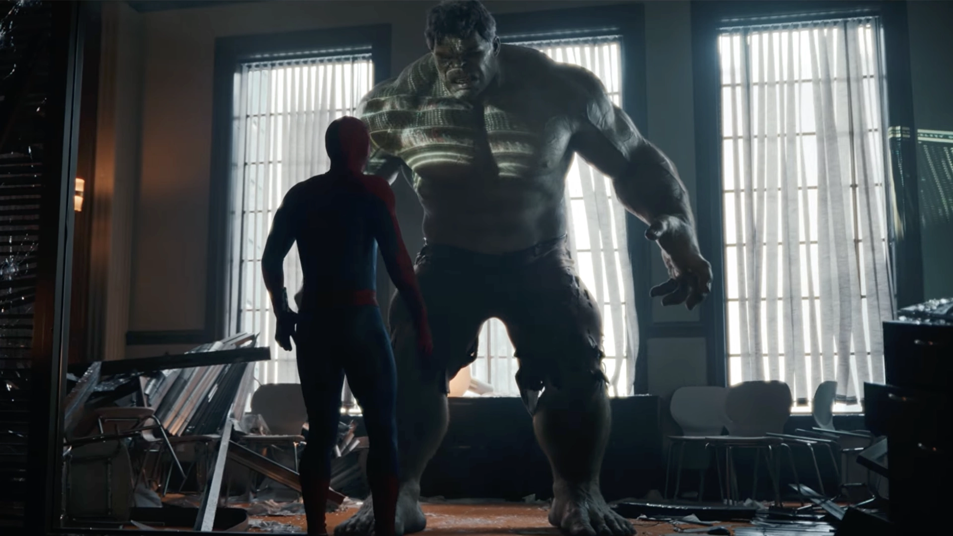 Spiderman and Hulk