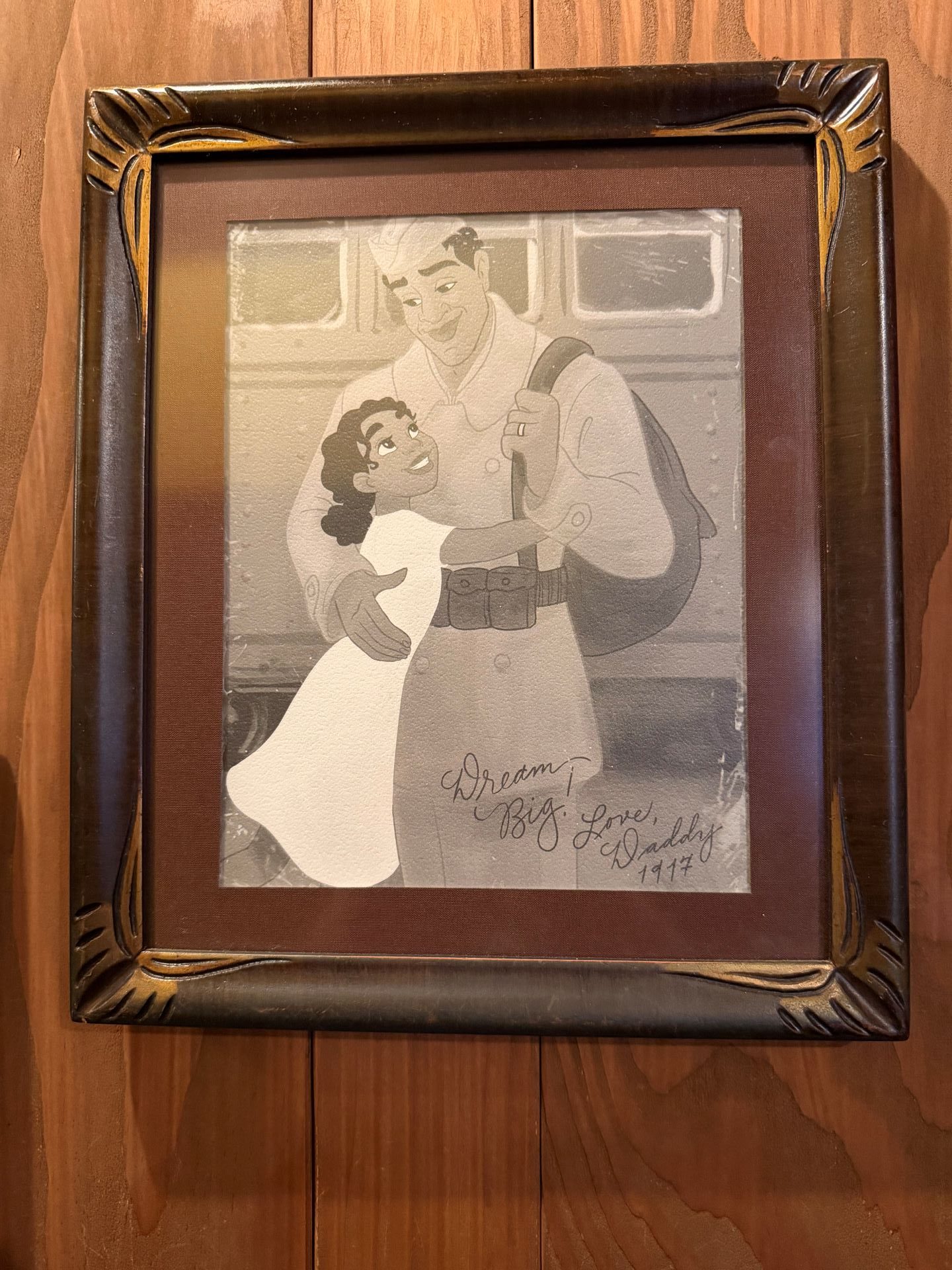 TianaandHerDadQueuerotated | The Main Street Mouse Tiana and her dad queue rotated