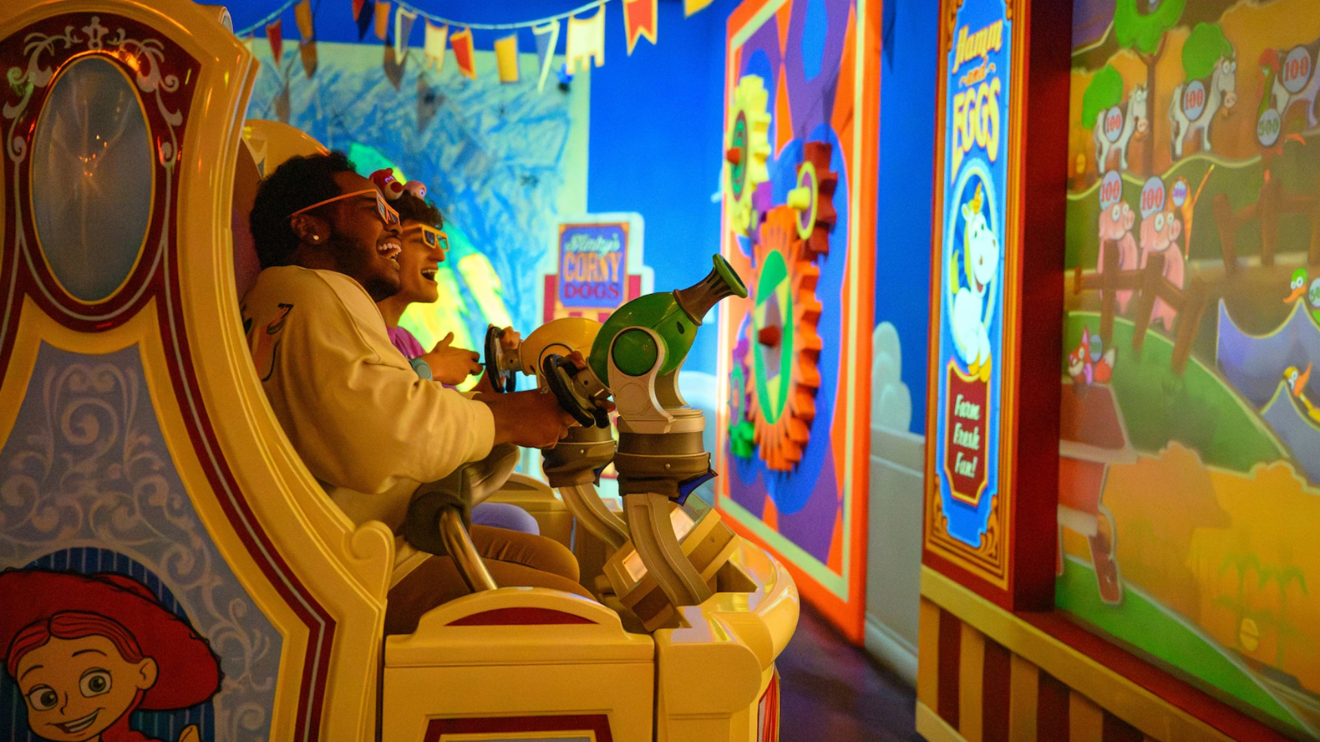 Toy story midway mania hamm and eggs