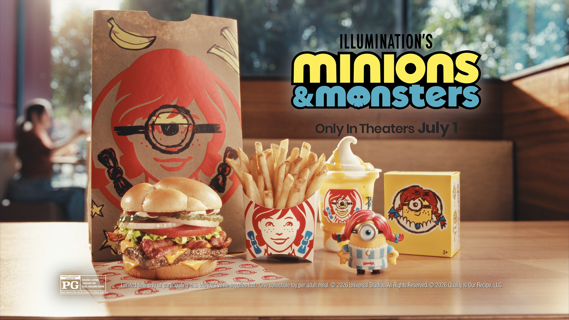 Wendys Launches New Minions Monsters Meal Collectibles and Banana Frosty Swirl | The Main Street Mouse Wendy's Launches New Minions & Monsters Meal, Collectibles and Banana Frosty Swirl