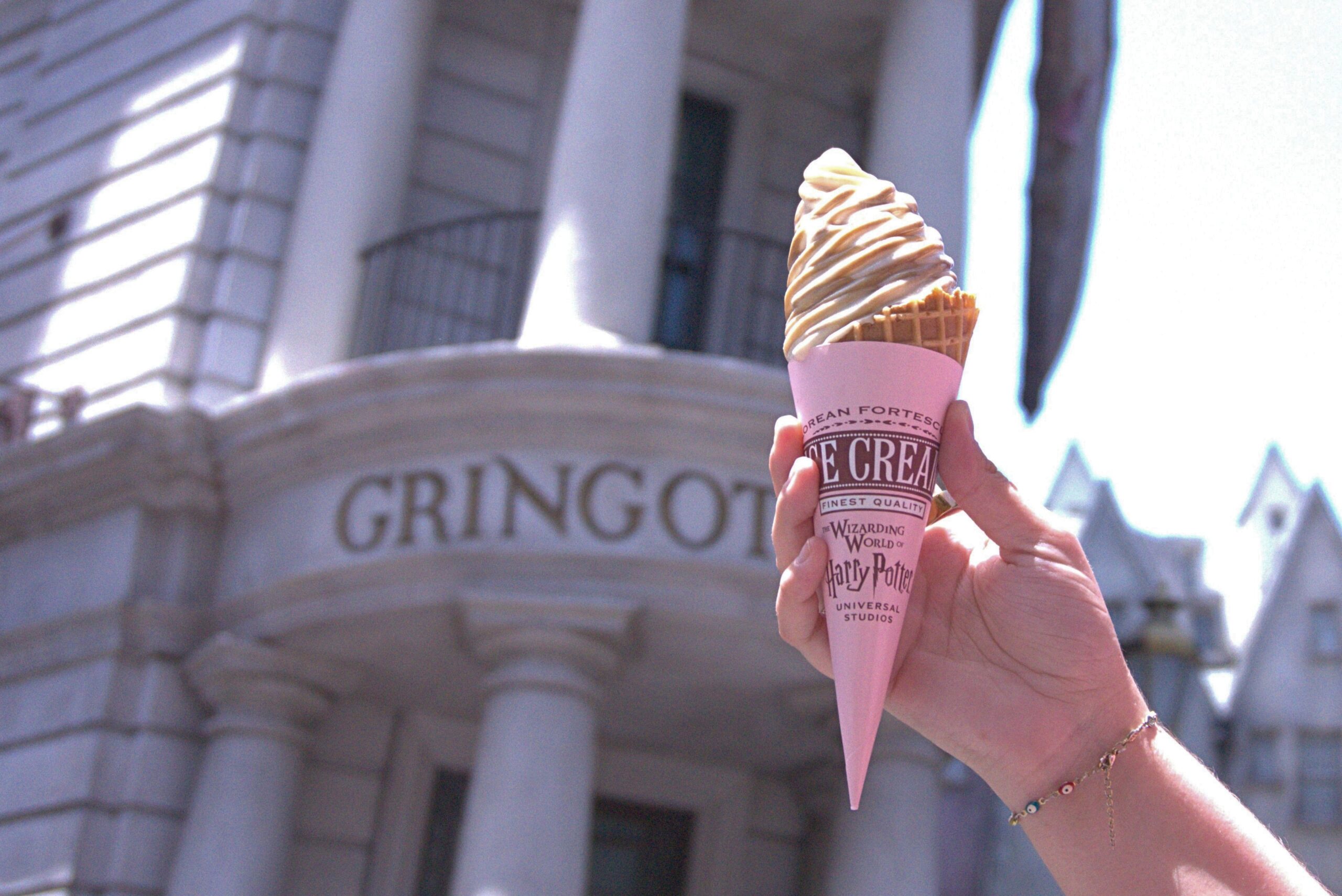 Butterbeer IceCream at Florean Fortescues IceCream Parlour in The Wizarding World of Harry Potter Diagon Alley at Universal Studios Florida | The Main Street Mouse Butterbeer Ice cream at Florean Fortescue's Ice-Cream Parlour in The Wizarding World of Harry Potter - Diagon Alley at Universal Studios Florida