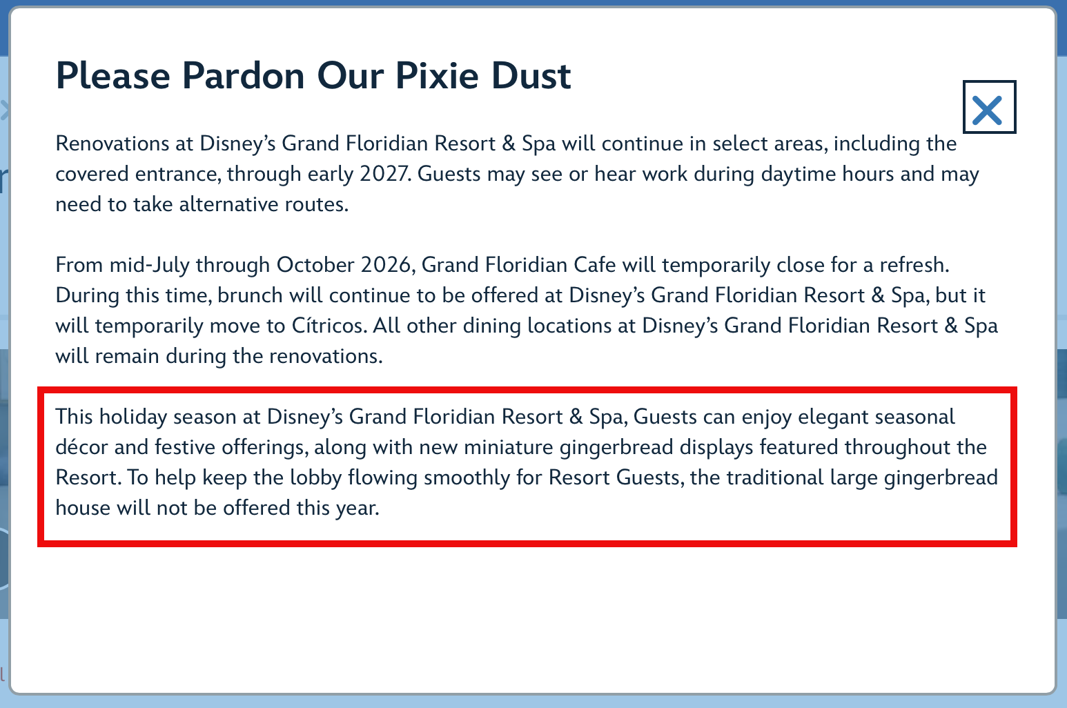 Grand Floridian Gingerbread House Announcement | The Main Street Mouse Grand Floridian Gingerbread House Announcement