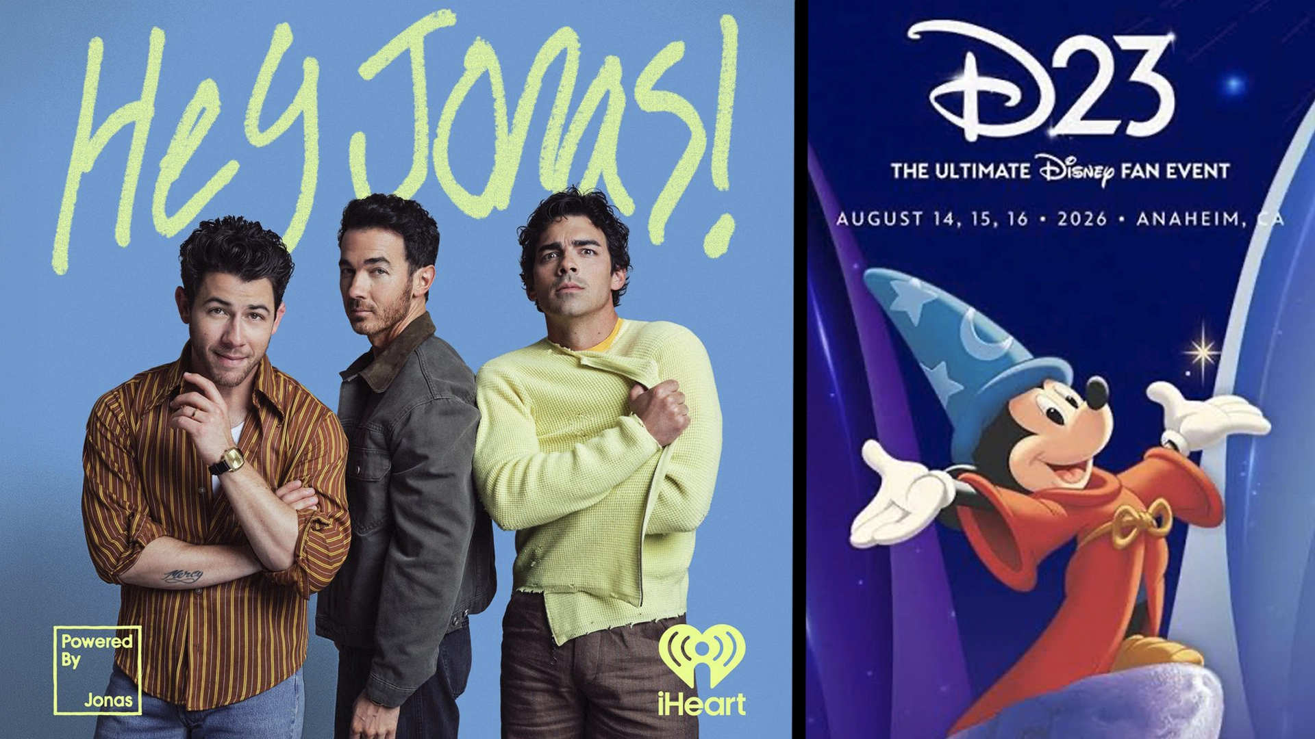 Jonas Brothers to Record Hey Jonas Live at D23 2026 | The Main Street Mouse Jonas Brothers to Record Hey Jonas Live at D23 2026
