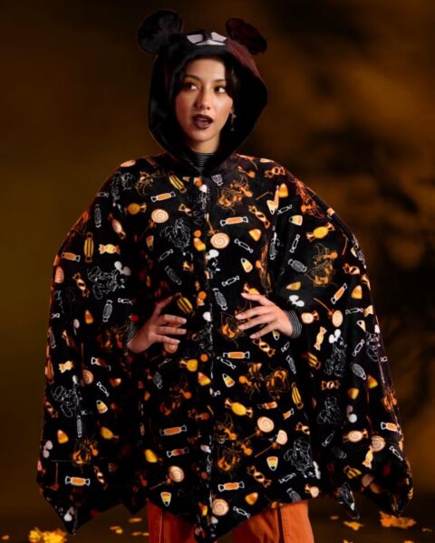 Her Universe Disney Halloween Fuzzy Hooded Cape | The Main Street Mouse Her Universe Disney Halloween Fuzzy Hooded Cape